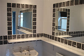 photograph of bathroom tiled by Versa Tile Ceramics